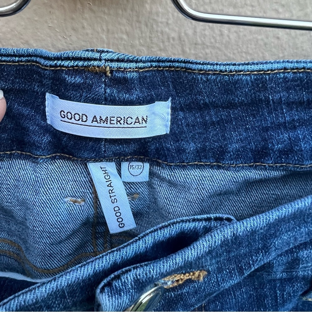 Good American Good Straight Women’s Jeans in size 15/33 Plus Size Denim - Picture 7 of 9